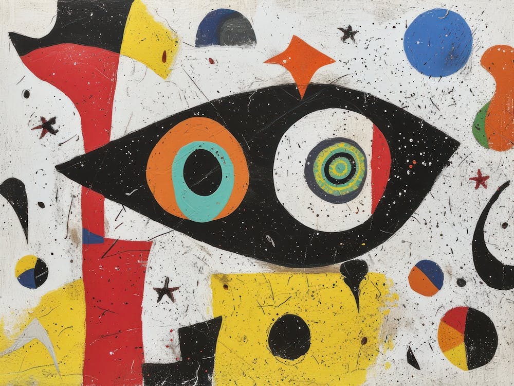Contemporary Artwork Inspired By Joan Miro 1