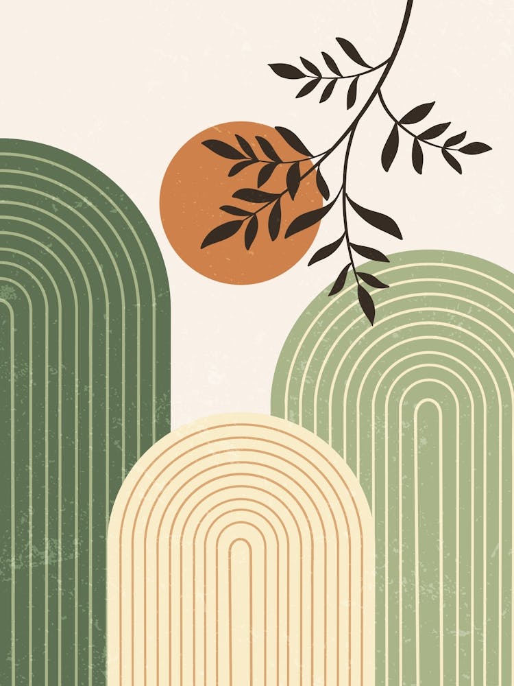 Abstract Circles And Leaves 2