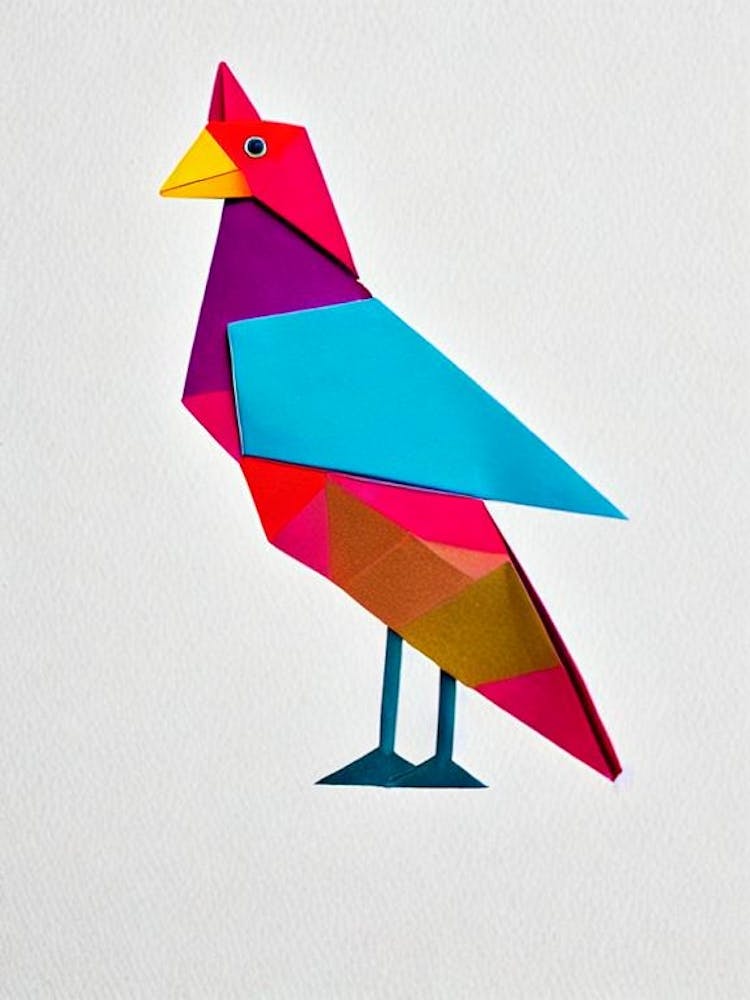 Chicken 3 Origami Bird