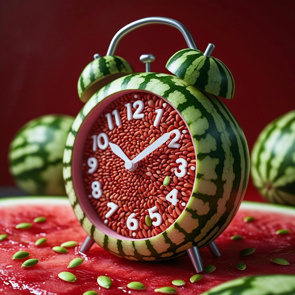 Alarm Clock With Watermelon