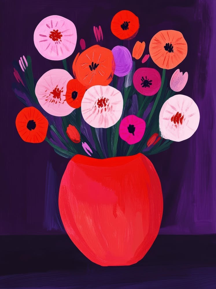 Poppies In A Vase 7