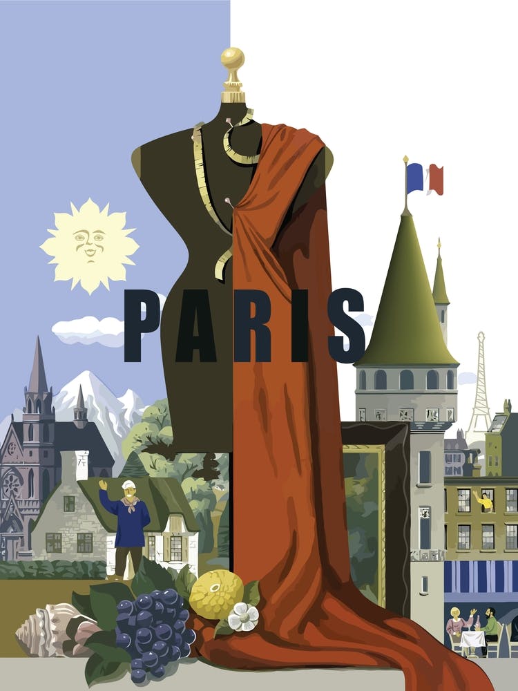 Paris, Collage d'Attractions Touristiques