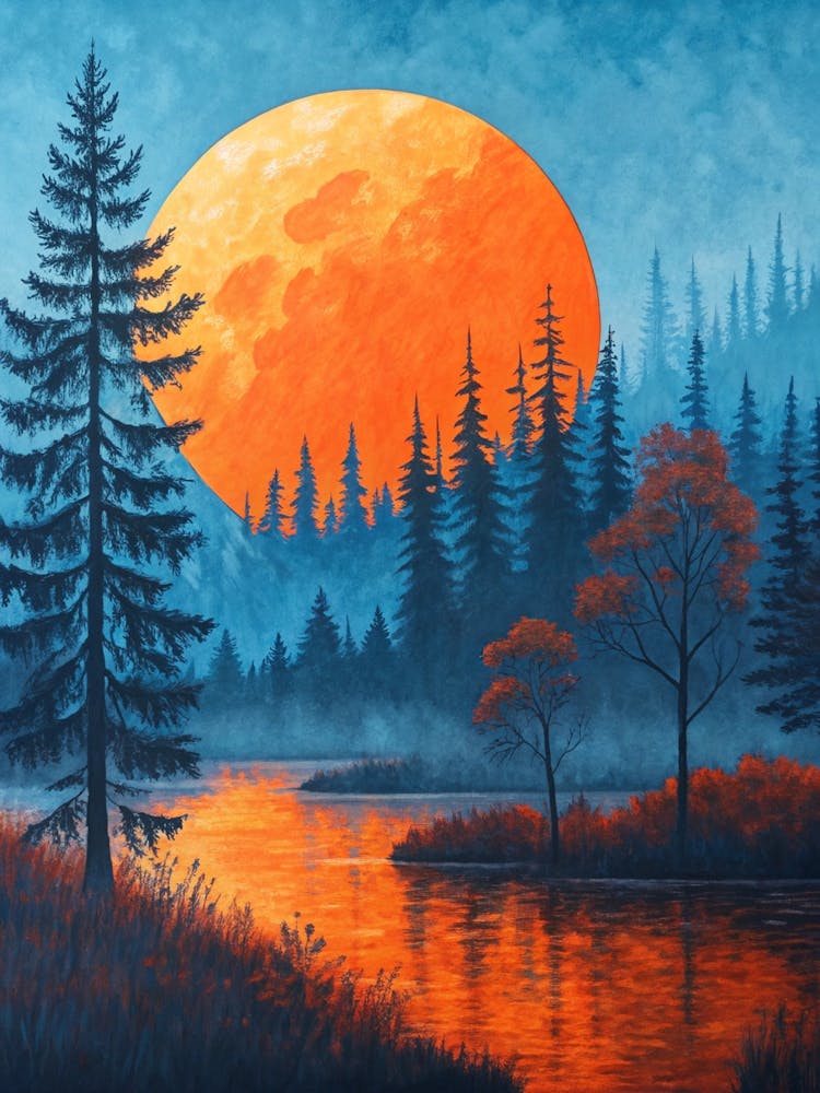Full Moon In The Forest 11