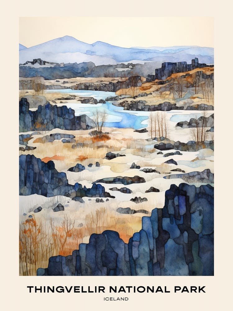 Thingvellir National Park Iceland 4 Poster