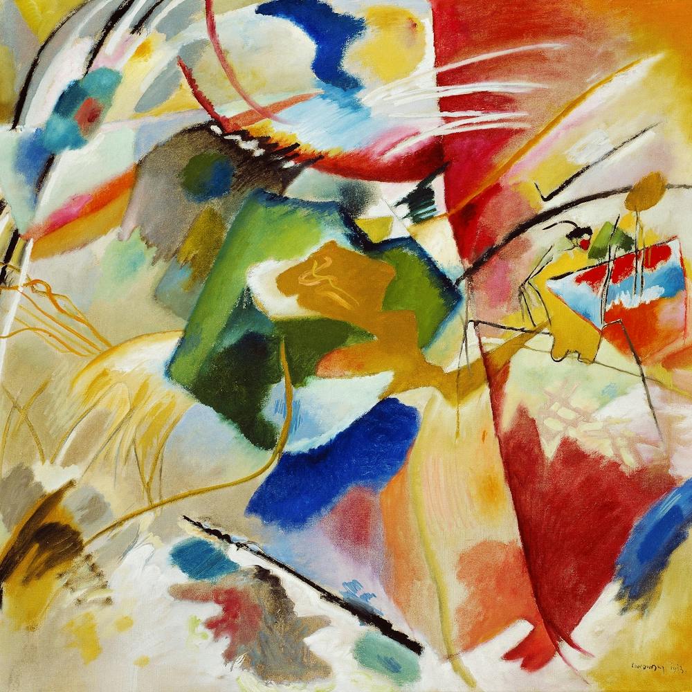 Painting With Green Center, Wassily Kandinsky Square