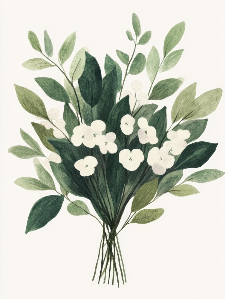 Bouquet Of White Flowers 1