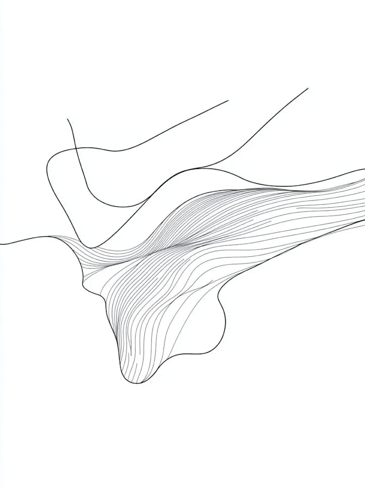 Abstract Line Drawing 6