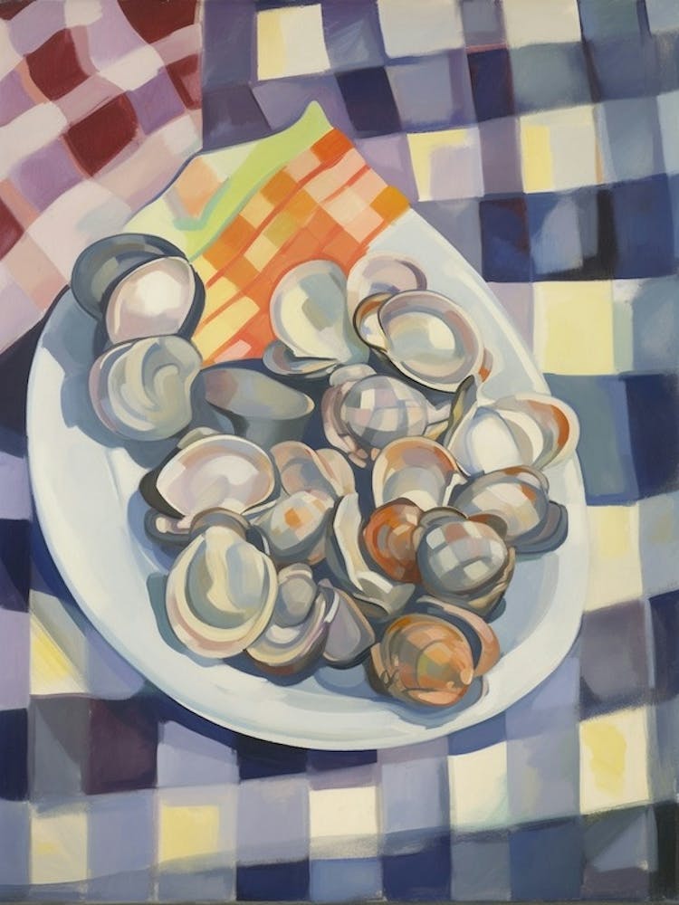 Clams Still Life Painting