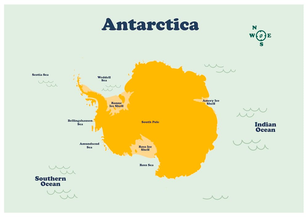 Antarctica Map
