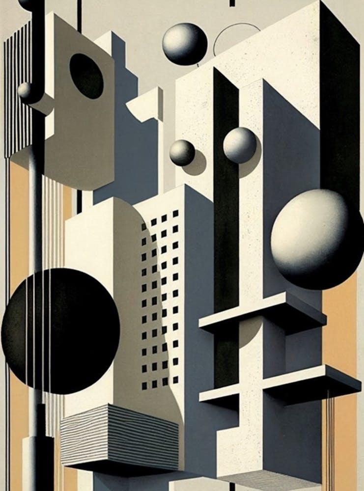 Bauhaus Abstract Painting 3