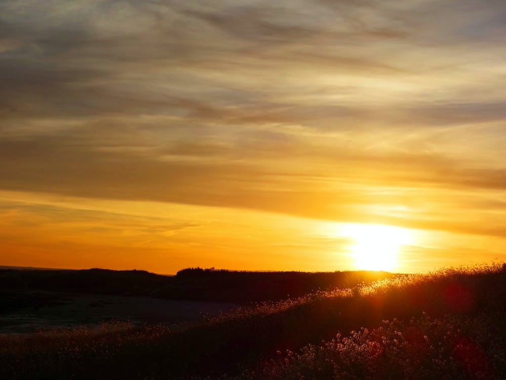 Sunset Over The Prairie