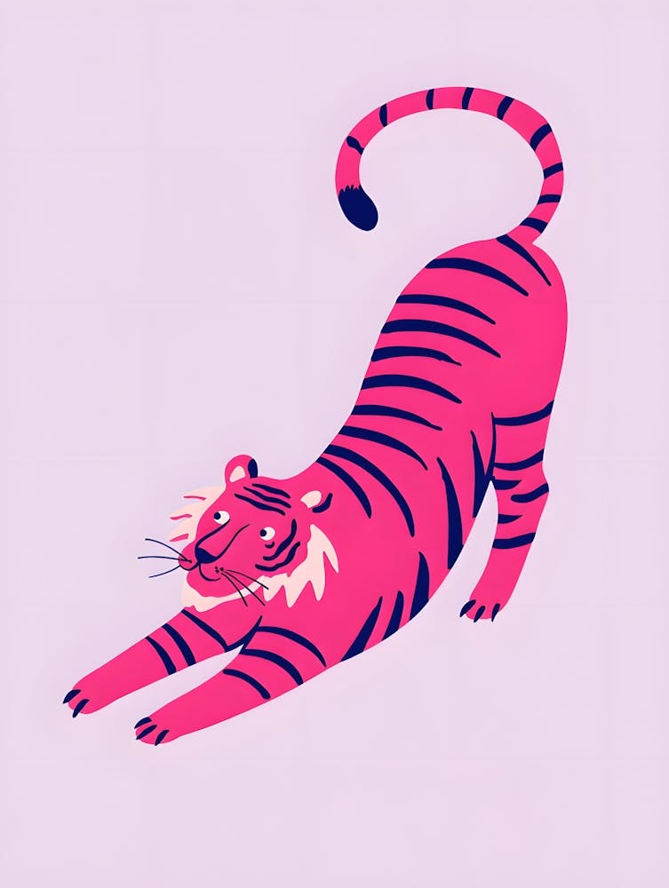 Spielerischer Tiger – Ein kühnes und lebendiges