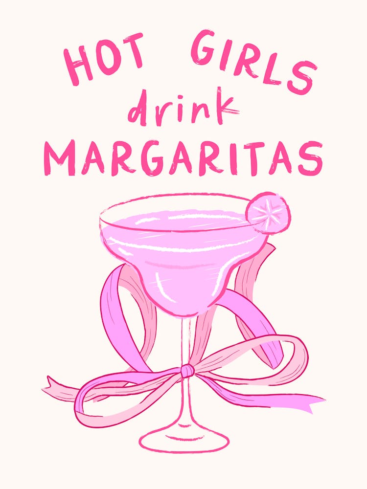 Heiße Mädchen trinken Margaritas