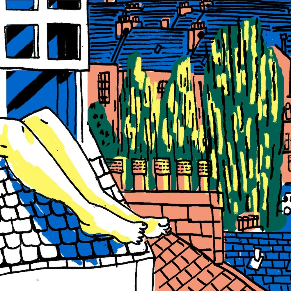 Quarantine Sunbathing Square