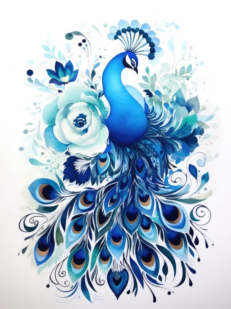 Blue Peacock