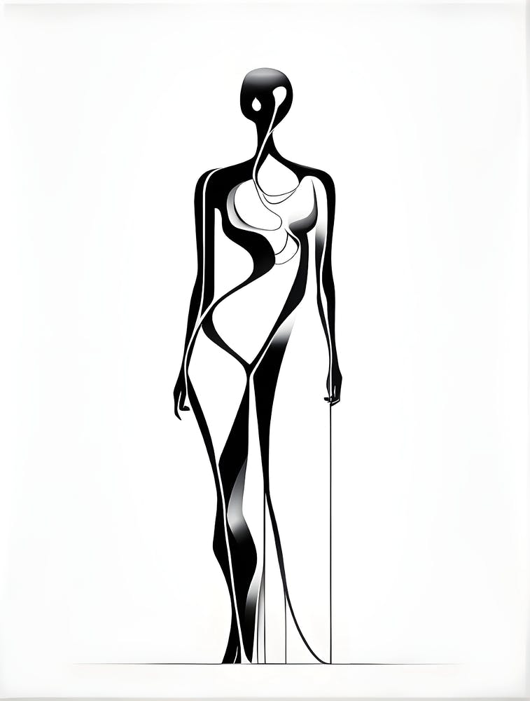 Woman With A Cane