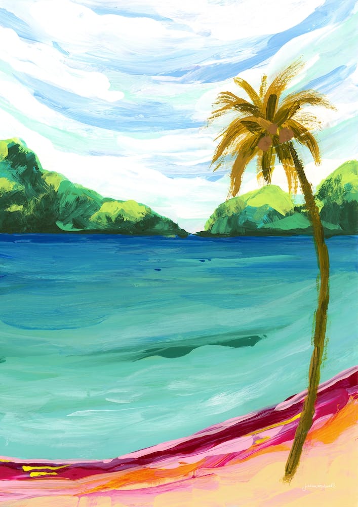 Palm Tree Beach Landscape