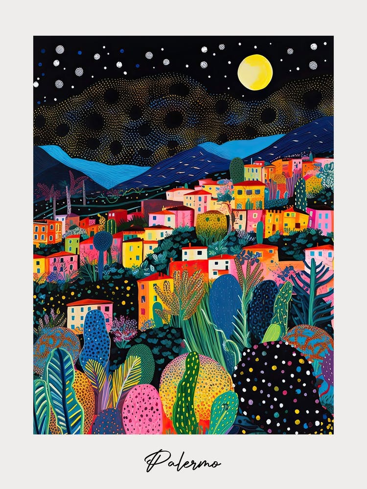 Poster Of Palermo, Italy, Illustration In The Style Of Pop Art 4