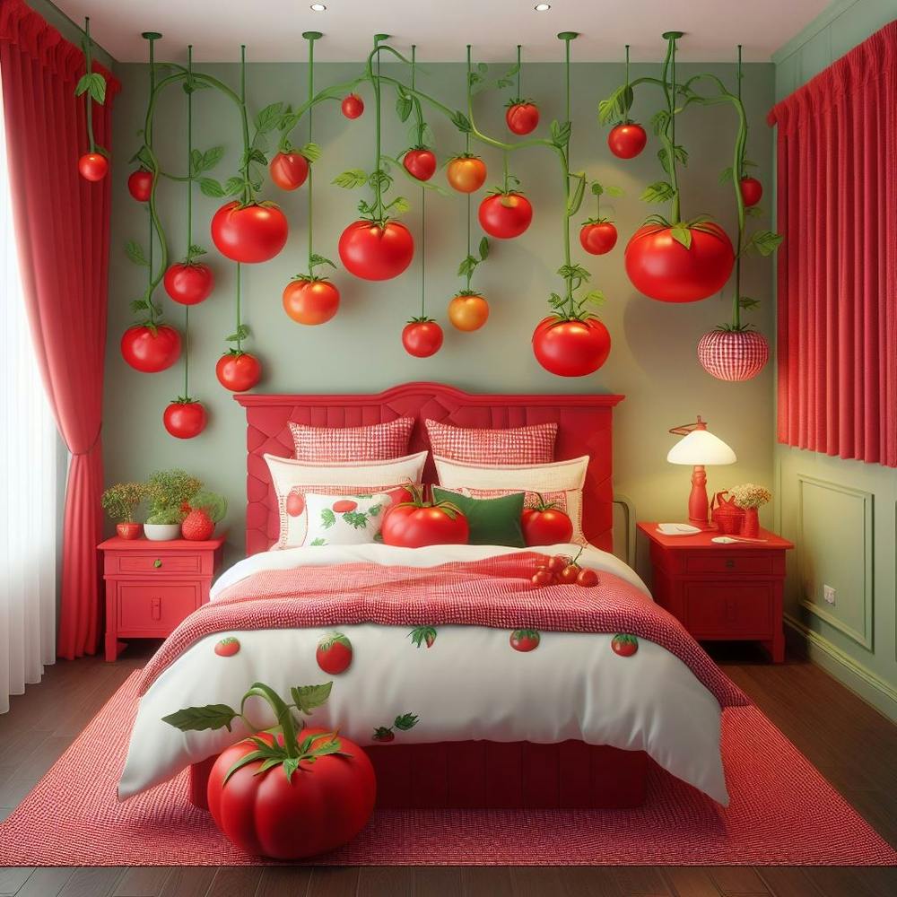 Chambre à Coucher Tomate