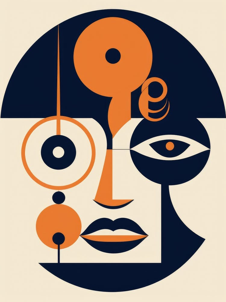 Abstract Portrait Of A Woman 4