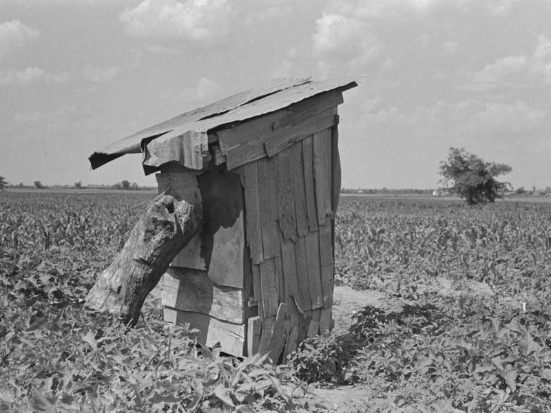 Privy Of Sharecropper, New Madrid County, Missouri By Russell Lee