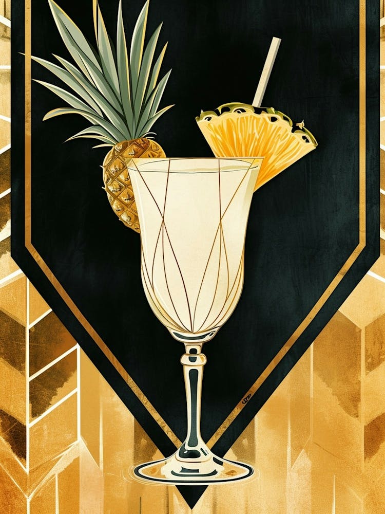 Art Deco Piña Colada 3