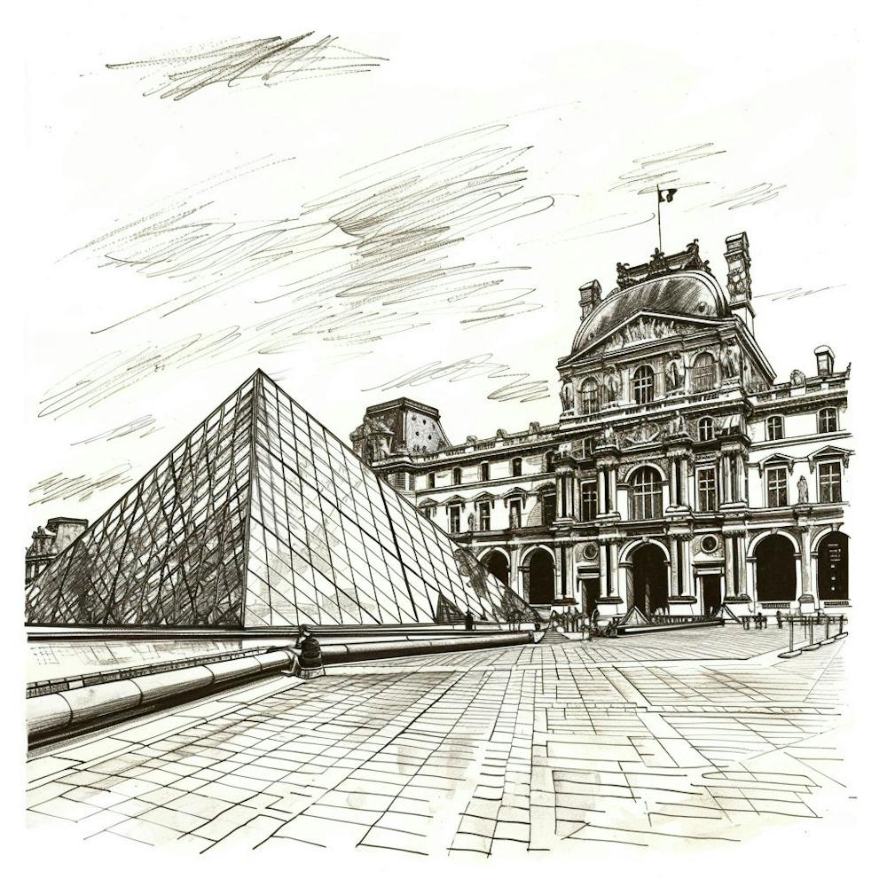Louvre Sketch