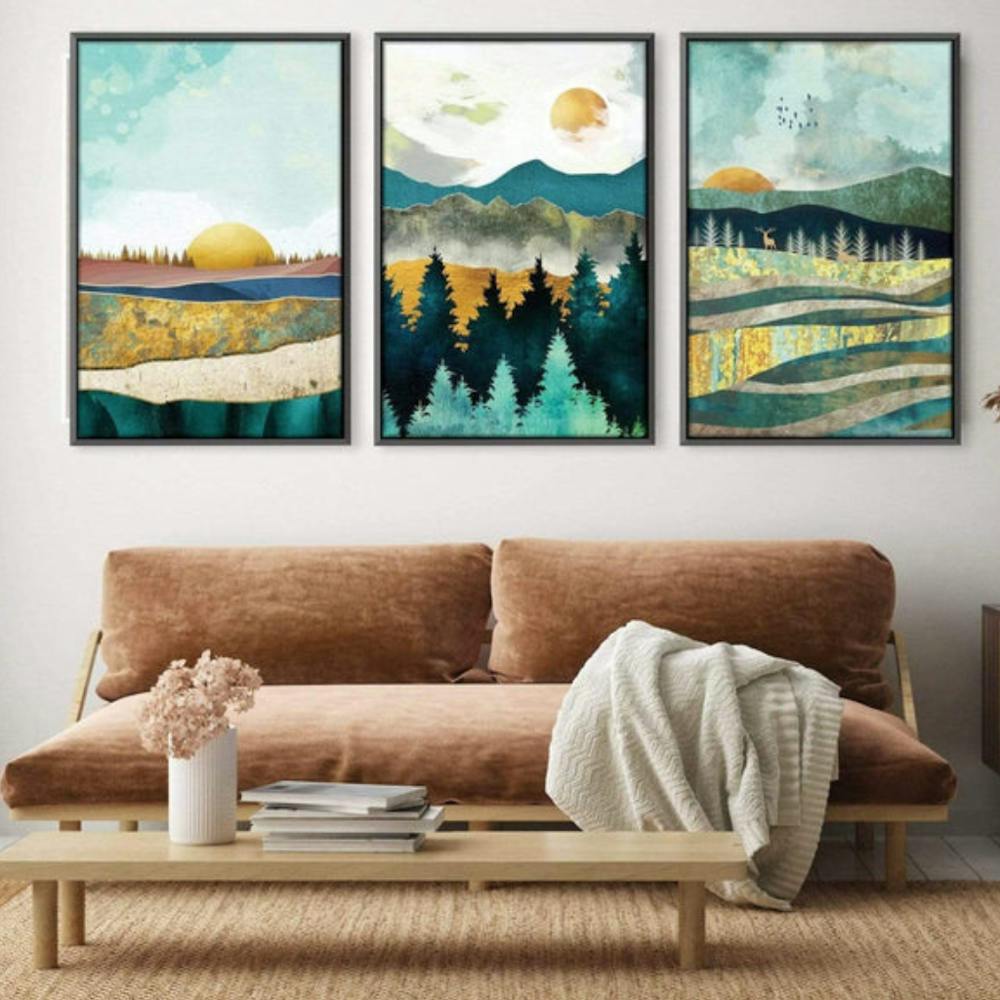 Three Framed Paintings