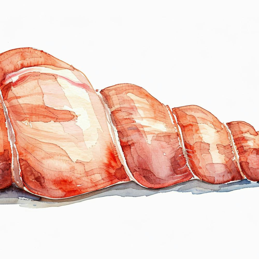 Watercolor Of Meat