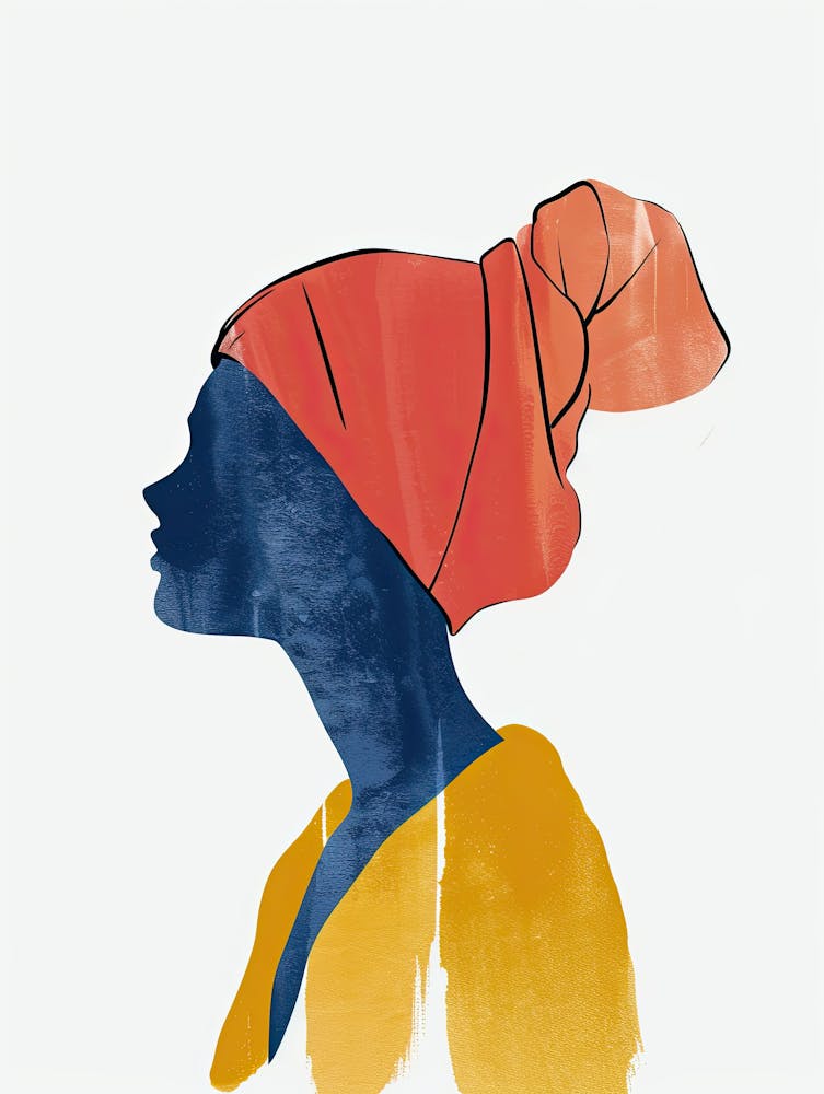 Silhouette Of A Woman, Boho, Minimalism