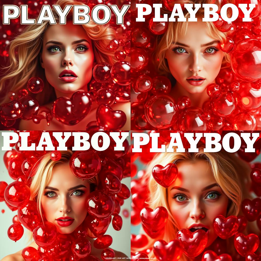 PLAYBOY 4 MODEL | COVER ART | POP ART WORLD 2025