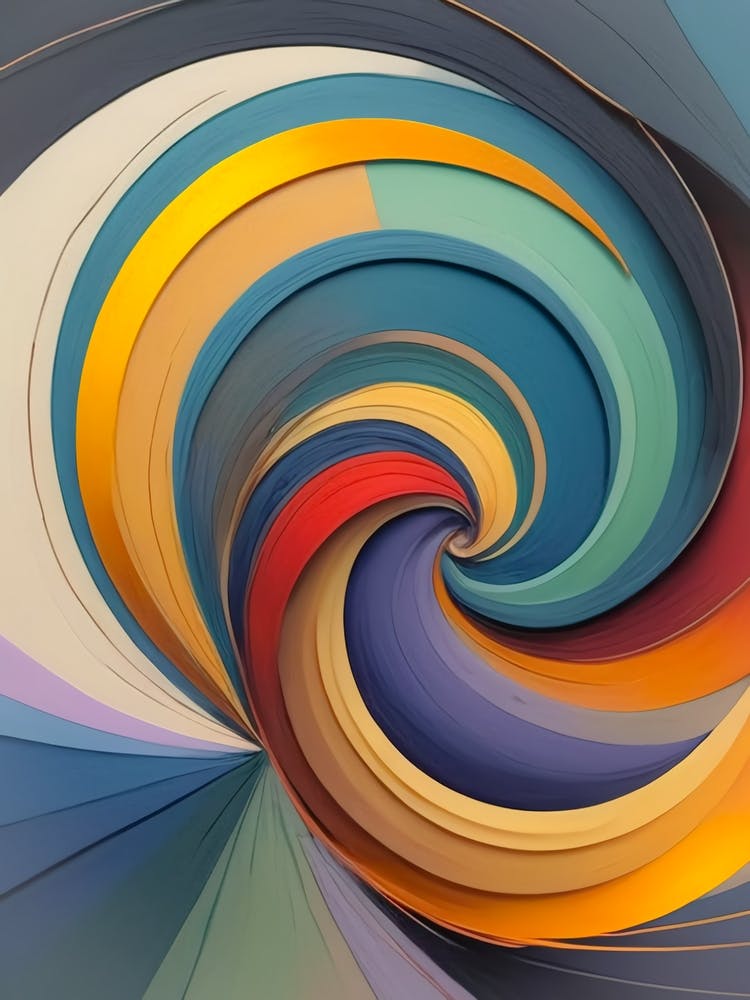 Lavender Swirl Modern Abstract