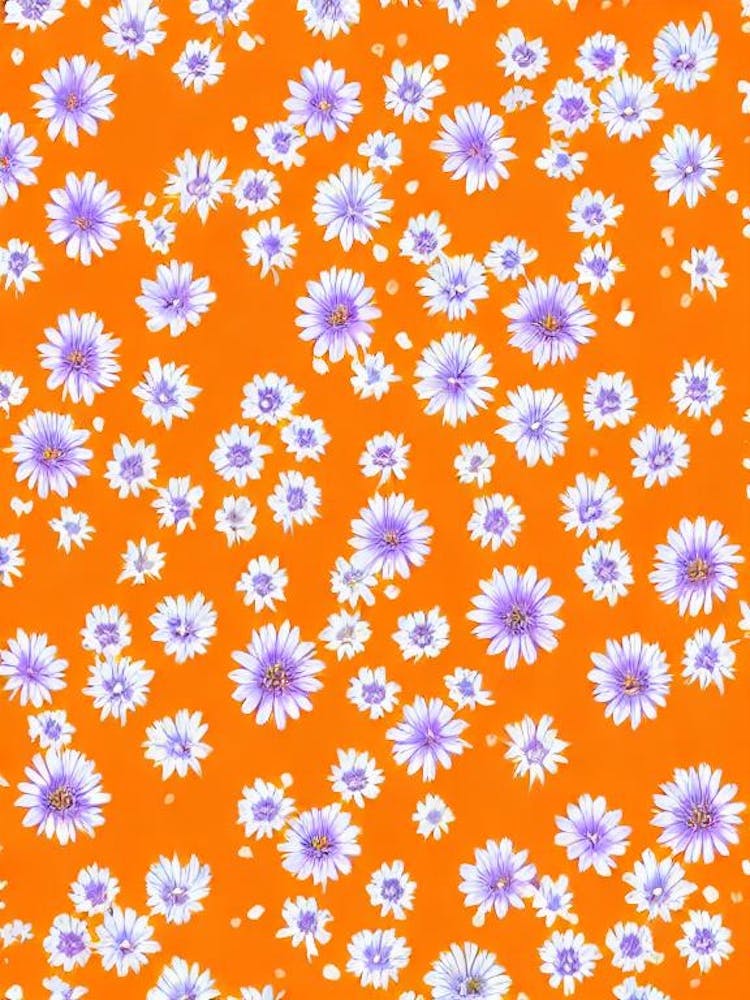 Osteospermum Floral Print Retro Pattern1 Flower