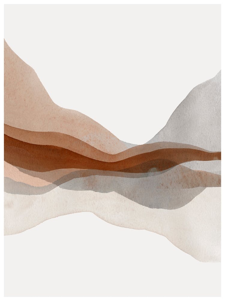 Abstract Mountain Print