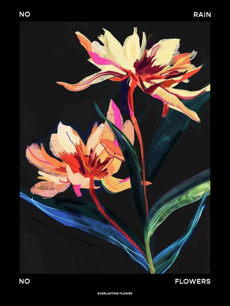 Kein Regen Keine Blumen Poster Ewige Blume 1
