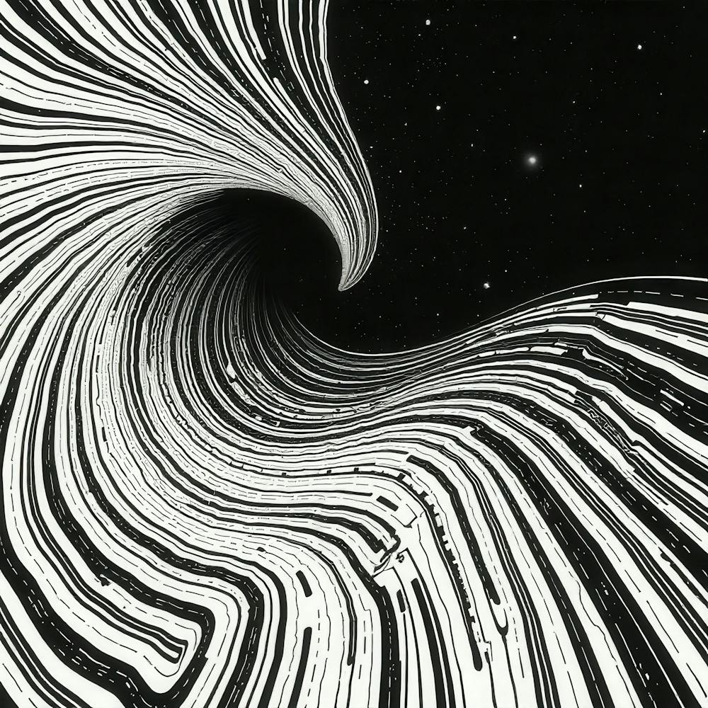 Black And White Spiral