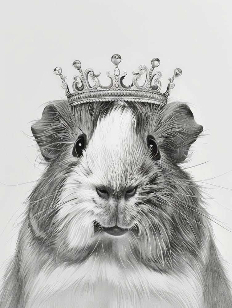 Guinea Pig With Crown 2