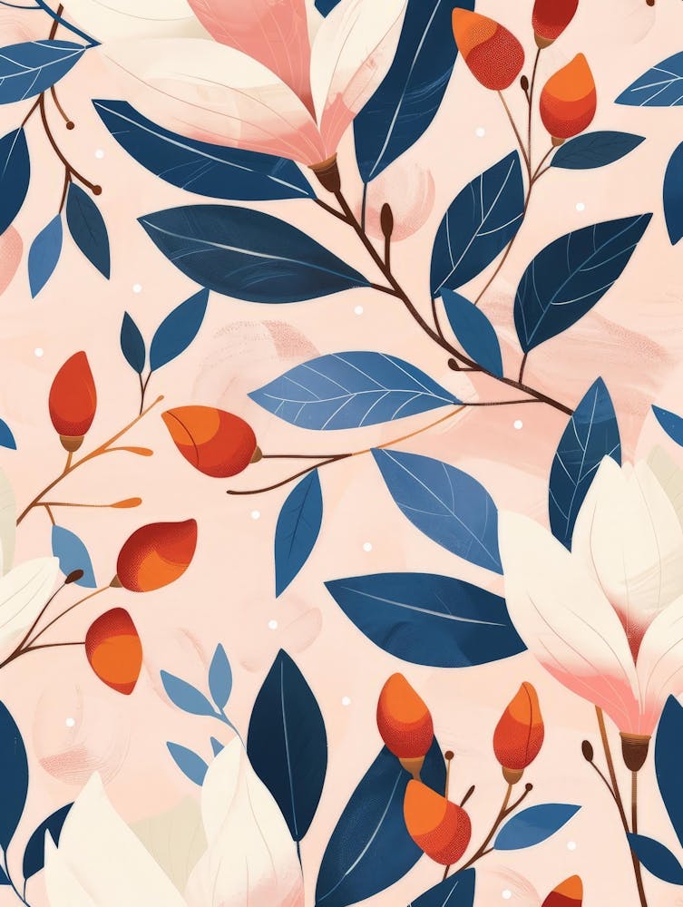 Magnolia Flower Pattern