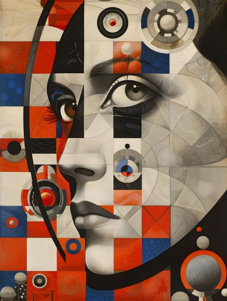Abstract Portrait Of A Woman 108