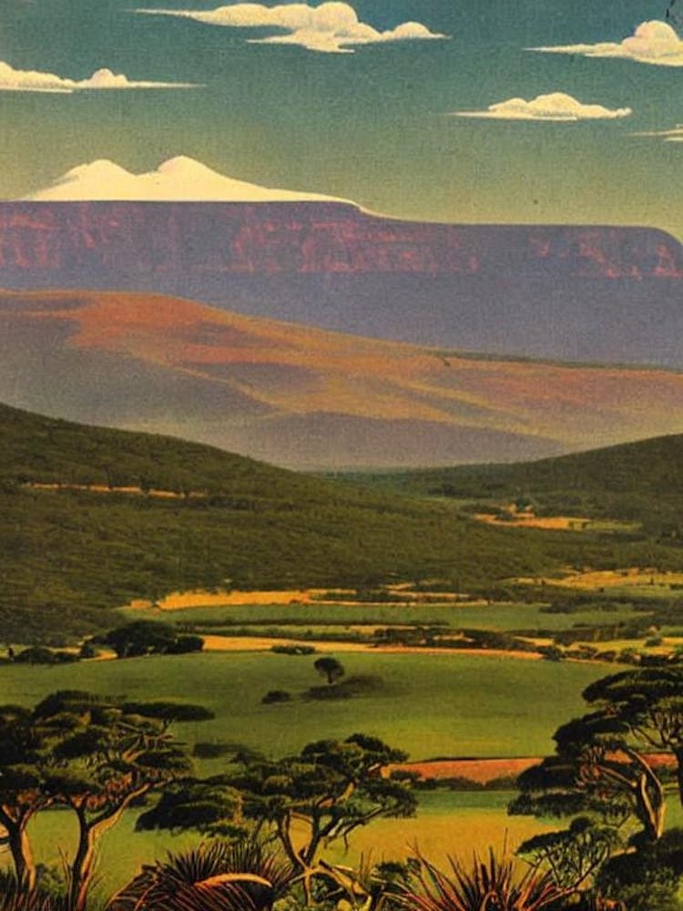 Addo Elephant National Park 2 South Africa Vintage Poster