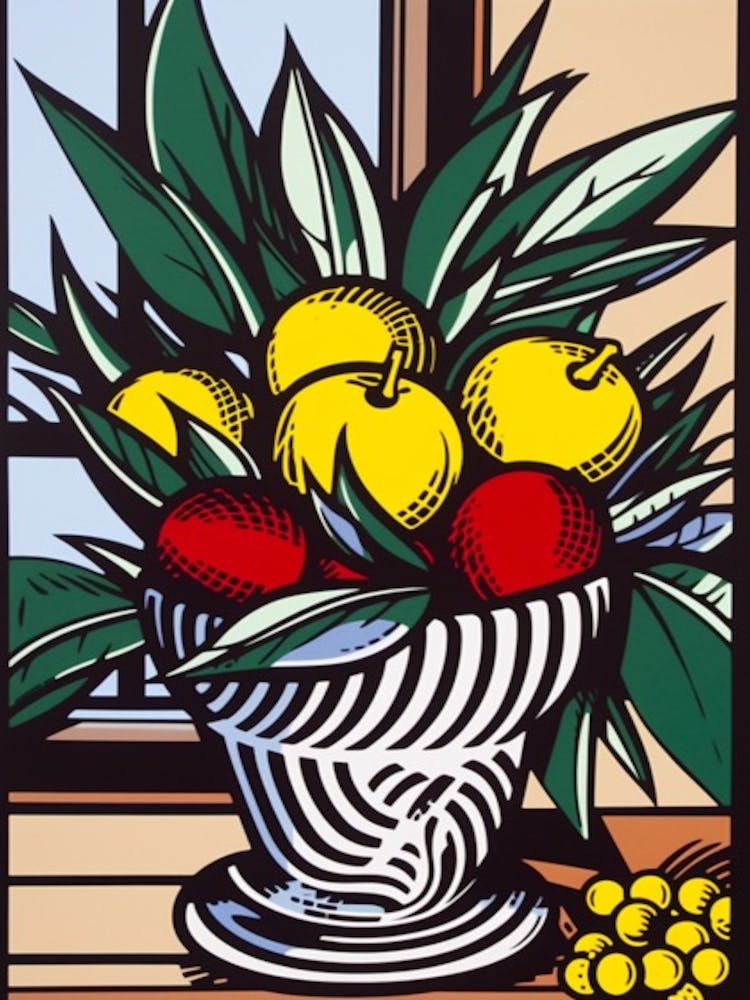 Proteas Flower Still Life  2 Pop Art Style