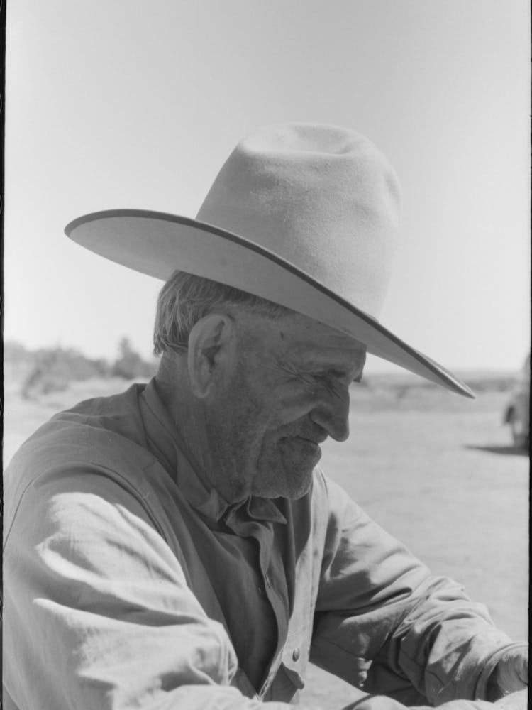 Water Witch And Old Time Cowboy, Pie Town, New Mexico By Russell Lee