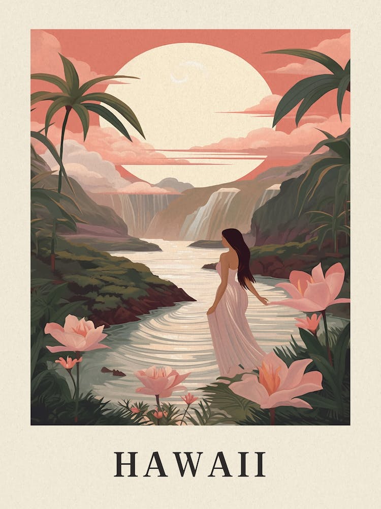 Vintage Travel Poster Hawaii 3