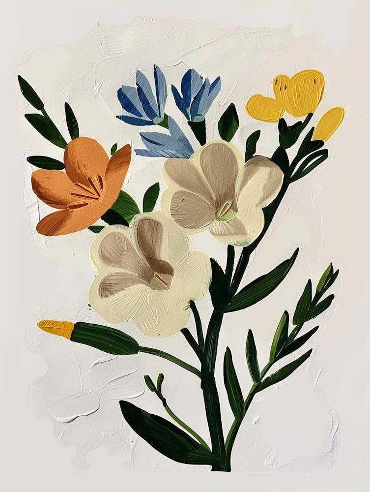 Painted Florals Freesia 3