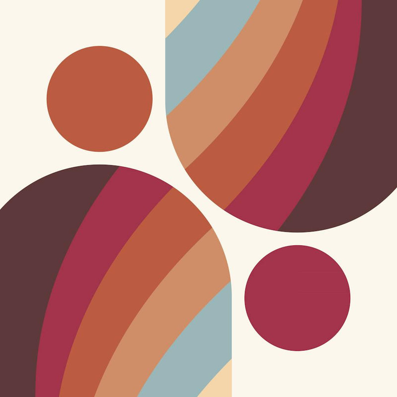 Mid Century Modern Geometric Arch A8 In Bohemian Shades 02