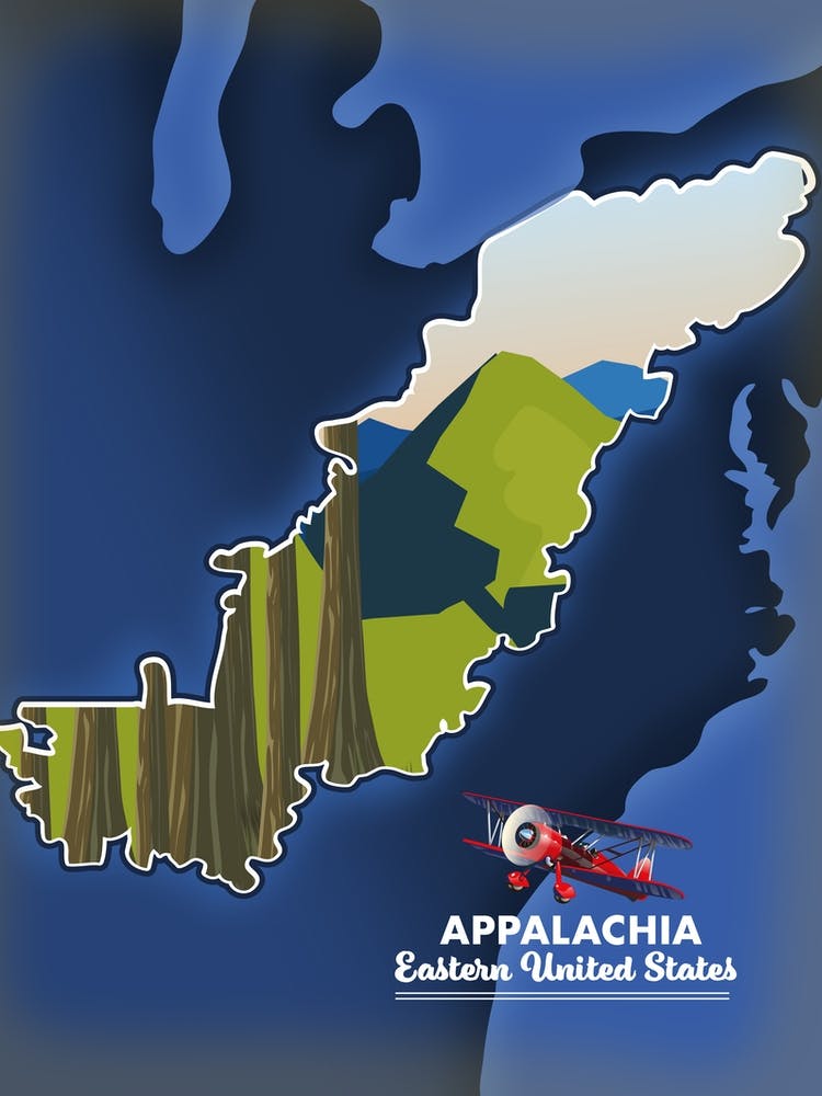 Map Of Appalachia USA