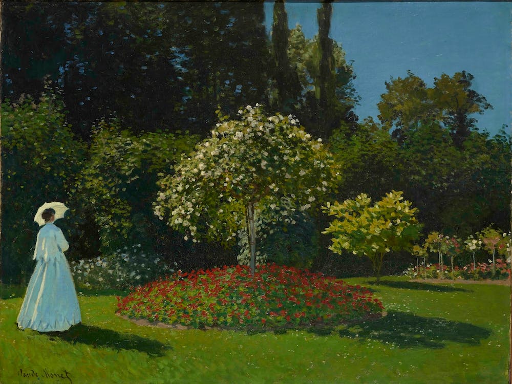Lady In The Garden (1867), Claude Monet