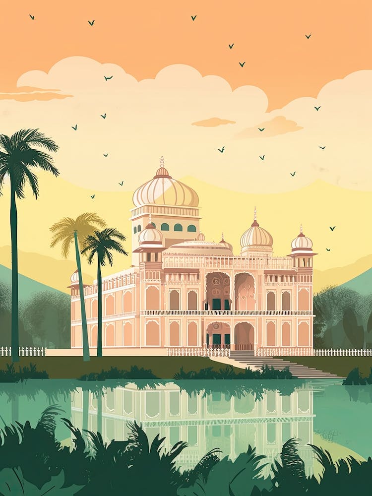 Lucknow India Travel Illustration 3