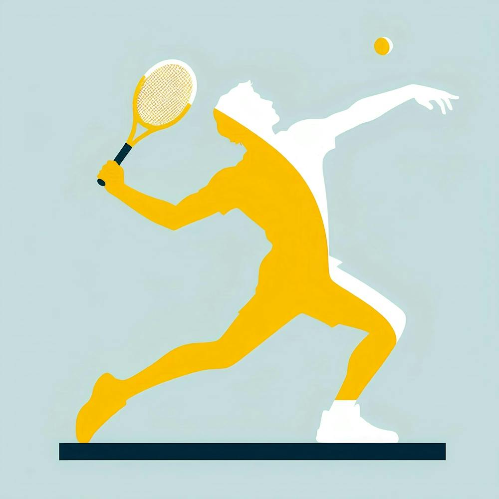 Tennis Player In Action