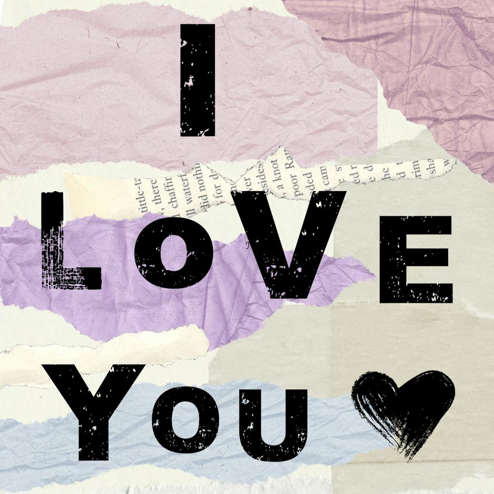Ich liebe dich Collage